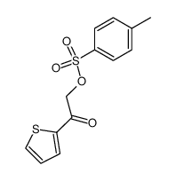 2-[[(4-甲基苯基)磺酰基]氧基]-1-(2-噻吩基)乙酮 结构式