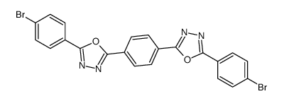 2-(4-溴苯基)-5-[4-[5-(4-溴苯基)-1,3,4-恶二唑-2-基]苯基]-1,3,4-恶二唑 结构式