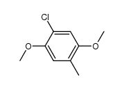 1-氯-2,5-二甲氧基-4-甲基苯 结构式
