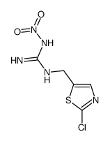 N-[(2-氯-5-噻唑基)甲基]-N'-硝基胍 结构式