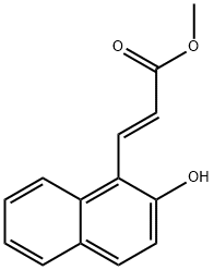 (E)-3-(2-羟基-1-萘基)丙烯酸甲酯 结构式