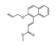 (2E)-3-[2-(2-丙烯-1-基氧基)-1-萘基]-2-丙烯酸甲酯 结构式
