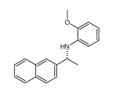 (R)-N-(2-甲氧基苯基)-1-(萘-2-基)乙胺 结构式