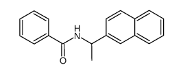 N-[(1R)-1-(2-萘基)乙基]苯甲酰胺 结构式