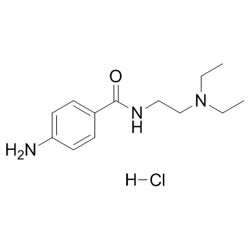 盐酸普鲁卡因胺 结构式