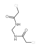 N,N'-亚甲基双[2-氯乙酰胺] 结构式