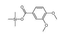 三甲基硅烷基3,4-二甲氧基苯甲酸酯 结构式