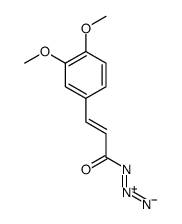 3-(3,4-dimethoxyphenyl)prop-2-enoyl azide 结构式