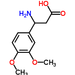 3-氨基-3-(3,4-二甲氧基苯基)丙酸 结构式