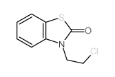 3-(2-氯乙基)-1,3-苯并噻唑-2-酮 结构式