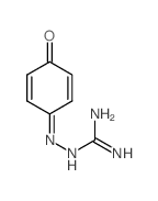 3-(4-氧代环己-2,5-二烯-1-亚基)氨基胍 结构式