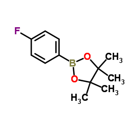 4-(4,4,5,5-四甲基-1,3,2-二氧杂硼烷-2-基)氟苯 结构式