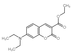 7-(二乙氨基)香豆素-3-甲酸乙酯 结构式