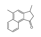 2,3-二氢-3,5-二甲基-1H-苯并[e]茚-1-酮 结构式