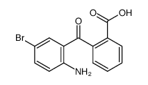 2-(2-氨基-5-溴苯甲酰基)苯甲酸 结构式