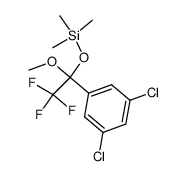 1-(3,5-二氯苯基)-2,2,2-三氟-1-三甲基硅氧基-1-甲氧基乙烷 结构式