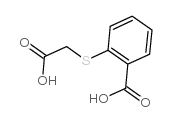 2-羧甲基硫代苯甲酸 结构式
