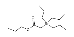 2-(三丙基锡基)乙酸丙酯 结构式