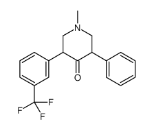 1-甲基-3-苯基-5-[3-(三氟甲基)苯基]哌啶-4-酮 结构式