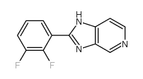 2-(2,3-二氟苯基)-1H-咪唑并[4,5-c]吡啶 结构式