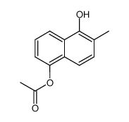 2-甲基-1,5-萘二酚-5-乙酸酯 结构式