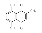 5,8-二羟基-2-甲基-1,4-萘醌 结构式