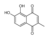 5,6-二羟基-2-甲基-1,4-萘醌 结构式