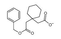 1,1-环己基二乙酸 1-(苯甲基)酯 结构式