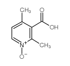 2,4-二甲基吡啶-3-羧酸N-氧化物 结构式