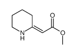 2-(2-哌啶亚基)乙酸甲酯 结构式