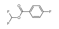 4-氟苯甲酸二氟甲酯 结构式