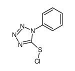 1H-Tetrazole-5-sulfenyl chloride, 1-phenyl- (9CI) 结构式