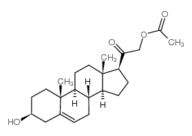 21-乙酰氧基孕烯醇酮 结构式