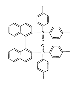 2,2'-双(二对甲苯基膦基)-1,1'-联萘二氧化物 结构式