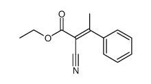 2-氰基-3-苯基-2-丁烯酸乙酯 (Z型) 结构式