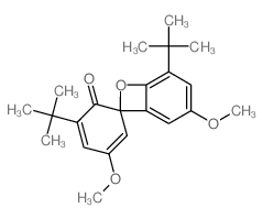 Spiro[2,4-cyclohexadiene-1,8'-[7]oxabicyclo[4.2.0]octa[1,3,5]trien]-6-one, 5,5'-bis(1,1-dimethylethyl)-3,3'-dimethoxy- 结构式