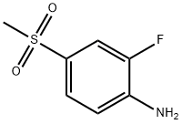 2-氟-4-甲砜基苯胺 结构式