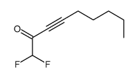 1,1-二氟-3-壬炔-2-酮 结构式
