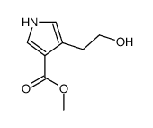1H-Pyrrole-3-carboxylic acid, 4-(2-hydroxyethyl)-, methyl ester 结构式