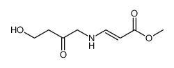 (E)-3-[(4-羟基-2-氧代丁基)氨基]-2-丙烯酸甲酯 结构式