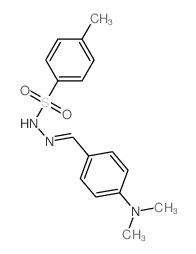 4-甲基苯磺酸-2-[[4-(二甲氨基)苯基]亚甲基]酰肼 结构式