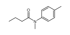 N-甲基-N-(4-甲基苯基)丁酰胺 结构式