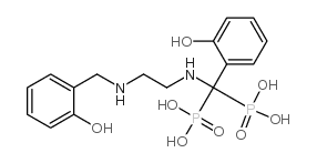 [乙烷-1,2-二基二[亚氨基[(2-羟基苯基)亚甲基]]]二膦酸 结构式