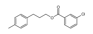 3-(对甲苯基)丙基 3-氯苯甲酸酯 结构式