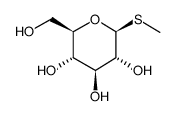 甲基-beta-D-硫代吡喃葡萄糖苷 结构式