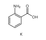 2-氨基苯甲酸钾(1:1) 结构式
