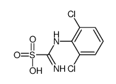 1-[(2,6-二氯苯基)氨基]-1-亚氨基甲磺酸 结构式