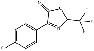 4-(4-氯苯基)-2-(三氟甲基)-5(2H)-恶唑酮 结构式