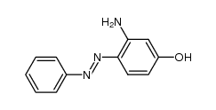 3-氨基-4-(苯基二氮烯基)苯酚 结构式