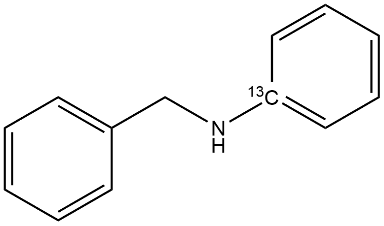 N-苄基苯胺-13C（苯基标记） 结构式
